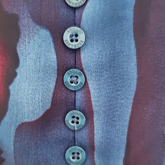 Armani Exchange Deep Blue Sheer Dress Size 4 - Picture 10 of 10